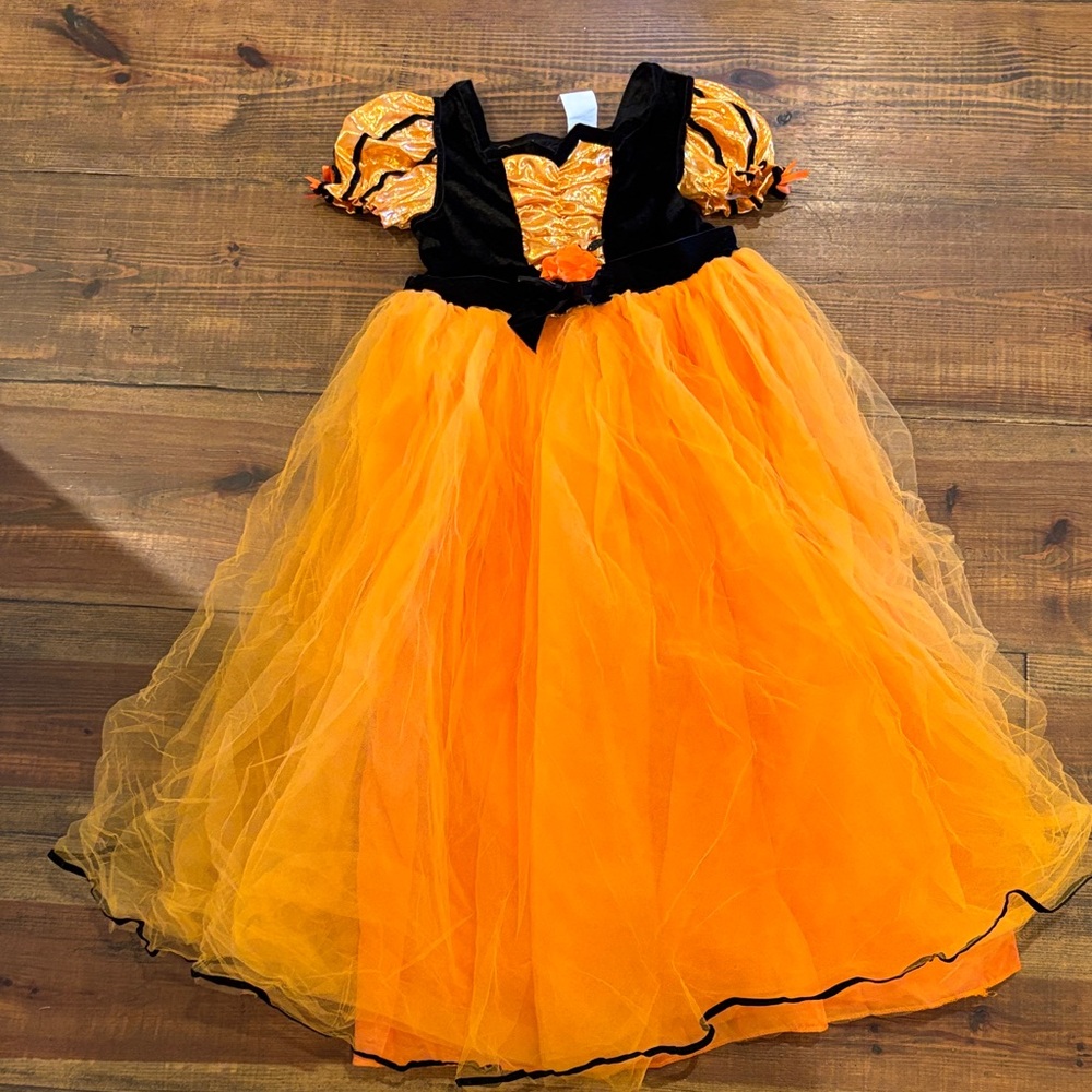 Target Halloween Kids Costume Dress - Orange and Black